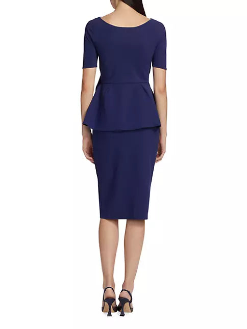 Chiara Boni La Petite Robe Peplum Cocktail Dress