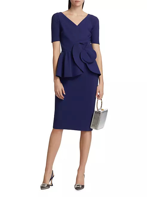 Chiara Boni La Petite Robe Peplum Cocktail Dress