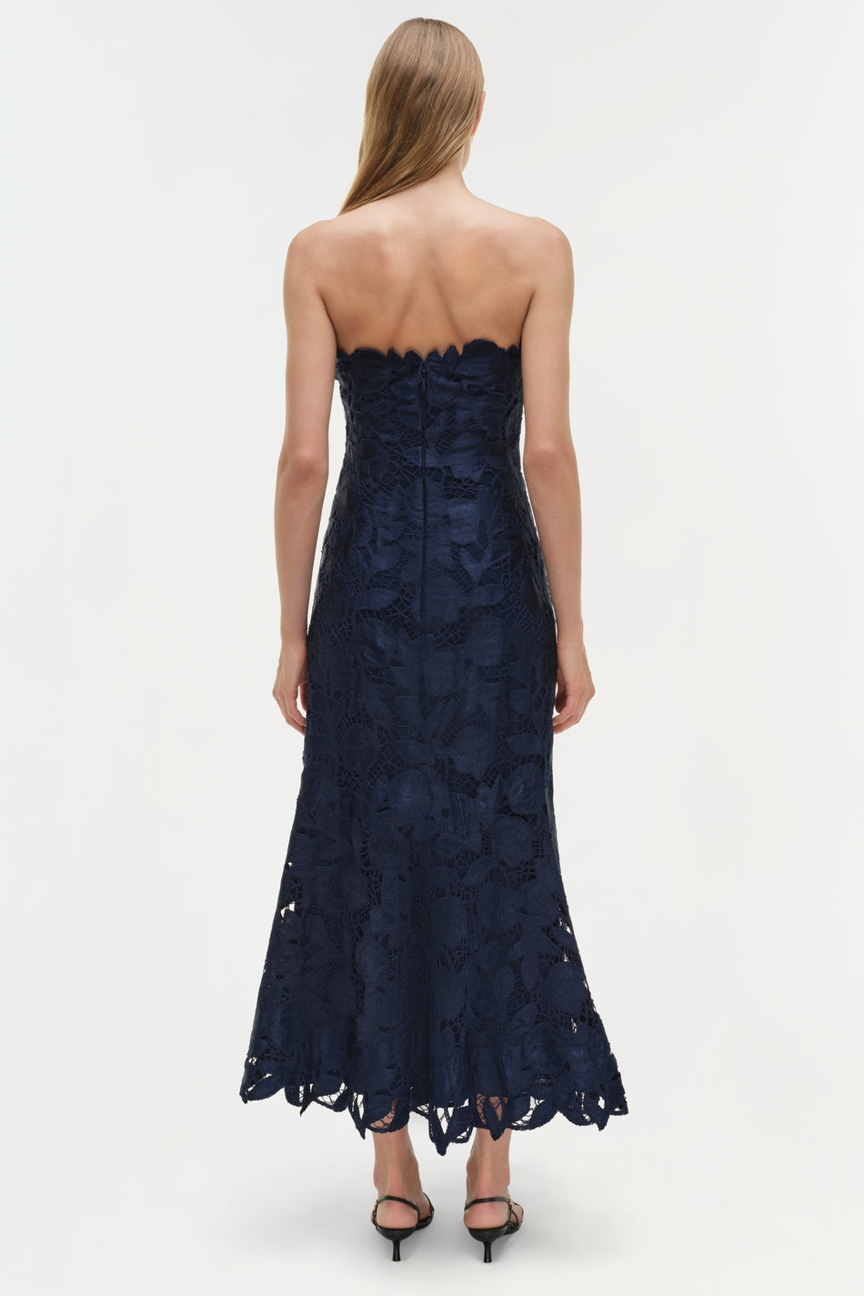Simkhai Strapless Embroidered Dress