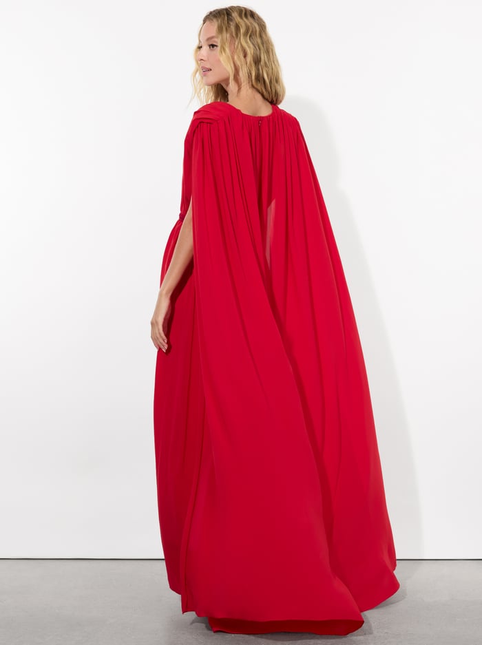 Alice + Olivia Maxi Cape Dress