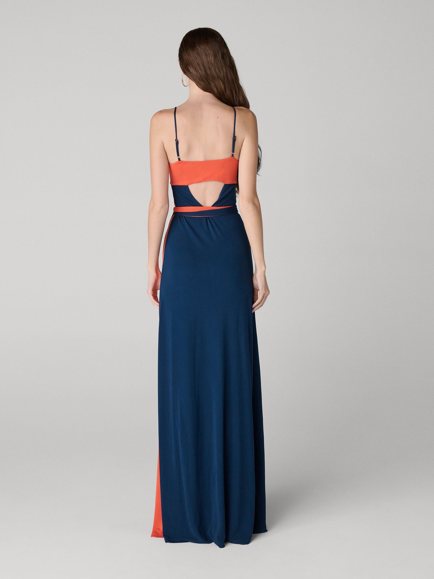DVF Colorblock Wrap Maxi