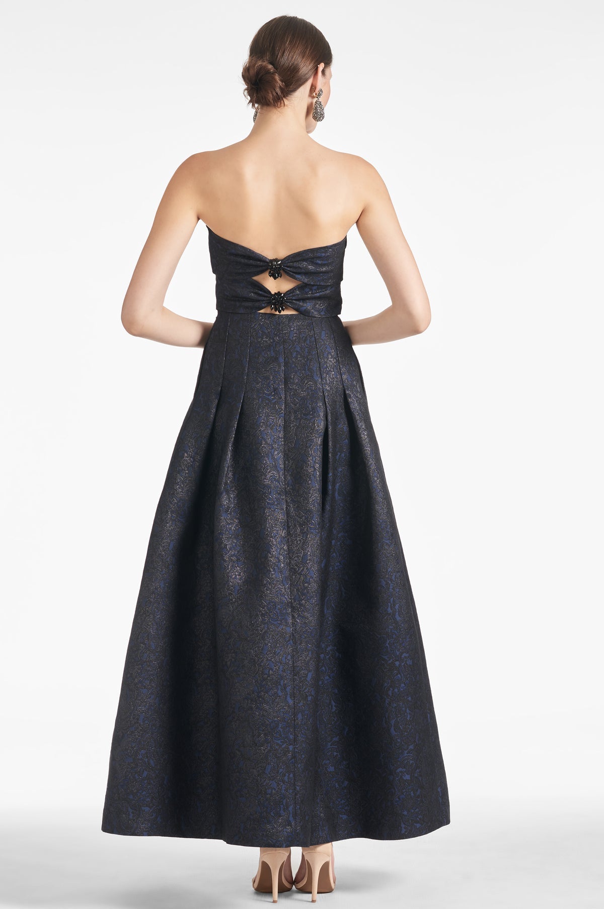 Sachin & Babi Strapless Jacquard Dress
