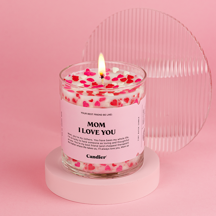 Candier "Mom I Love You" Candle