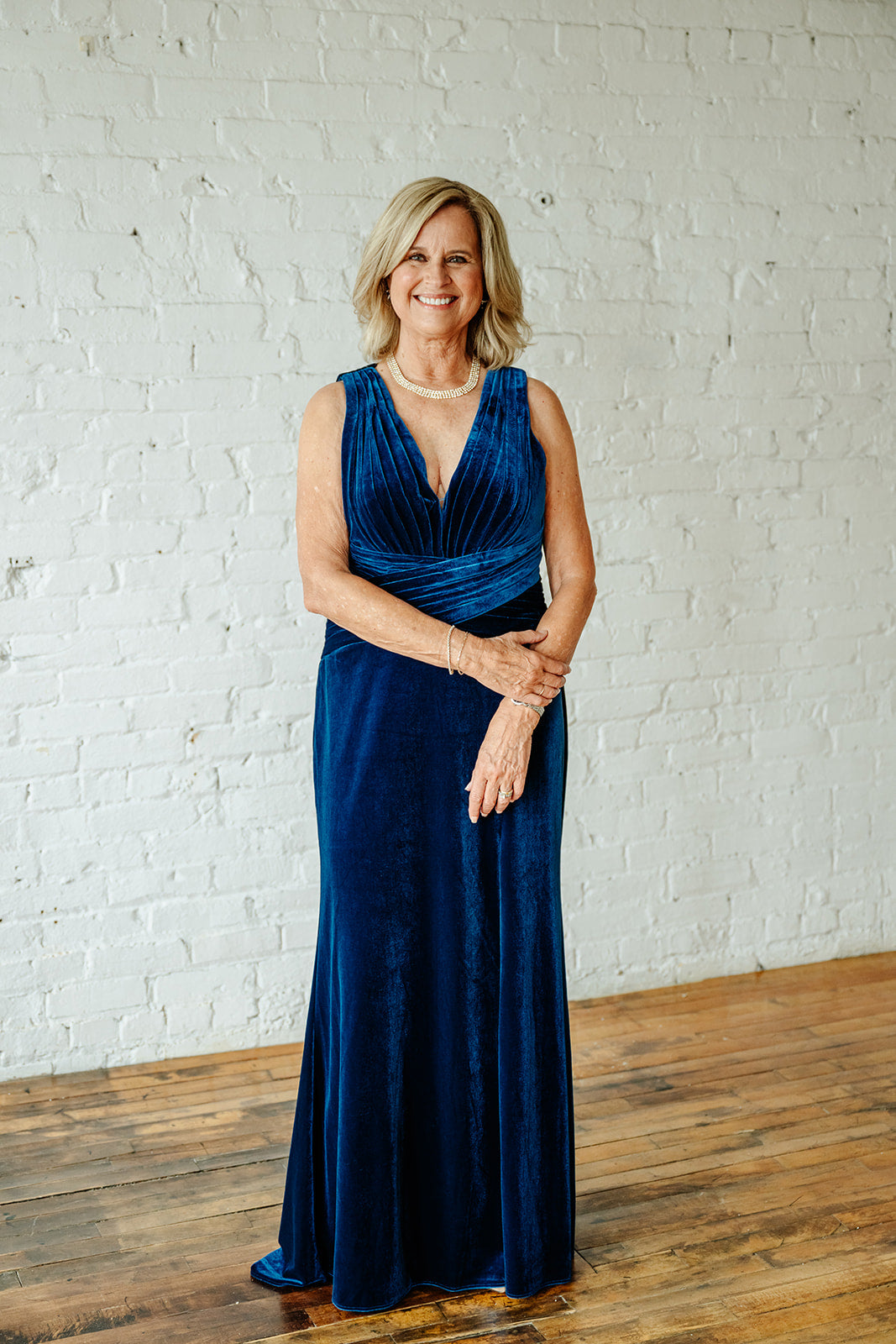 Mac Duggal Velvet Pleated Sleeveless Gown