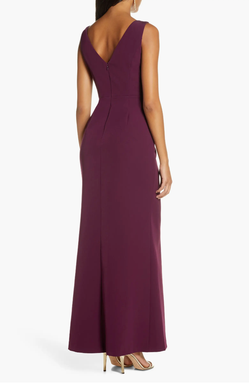 Eliza J Ruffle Front Gown