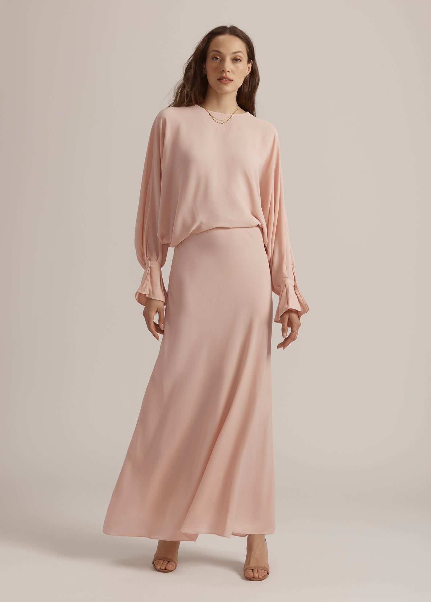 Favoite Daughter Long Sleeve Draped Dress