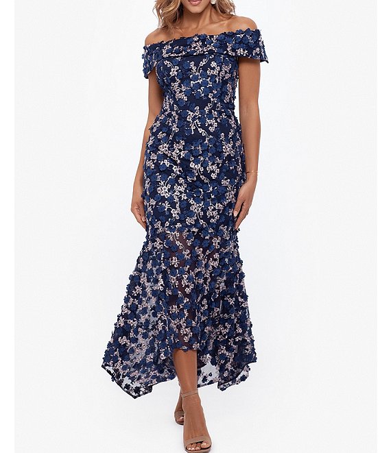 Xscape floral hot sale dress