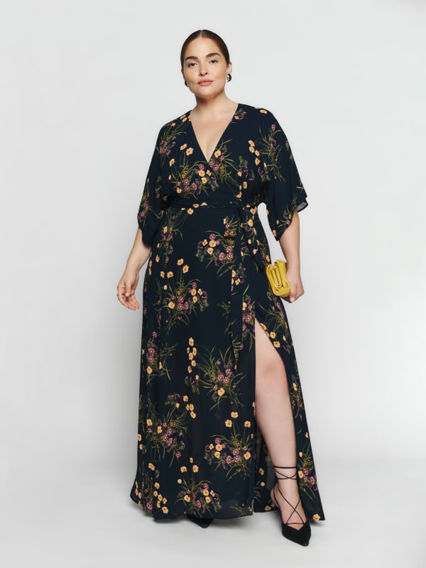 Reformation Plus Size Maxi Wrap Dress