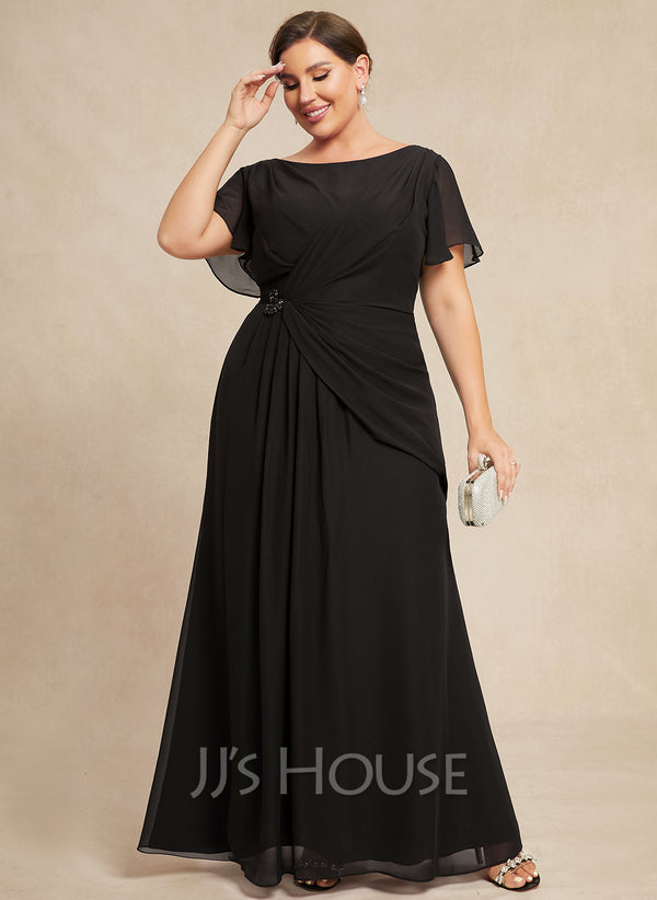 JJ's House Scoop Neck Chiffon Dress