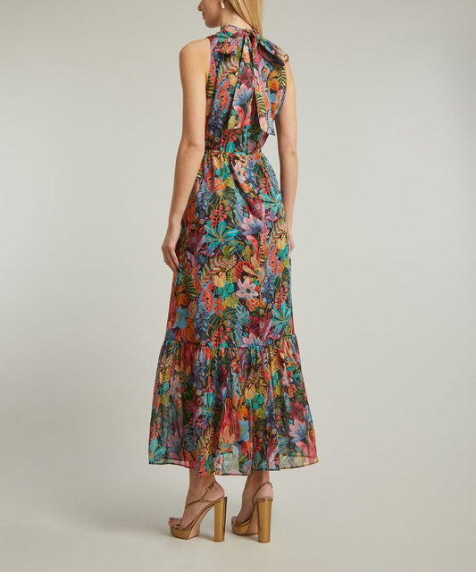 Liberty Jungle Print Sleeveless Chiffon Dress