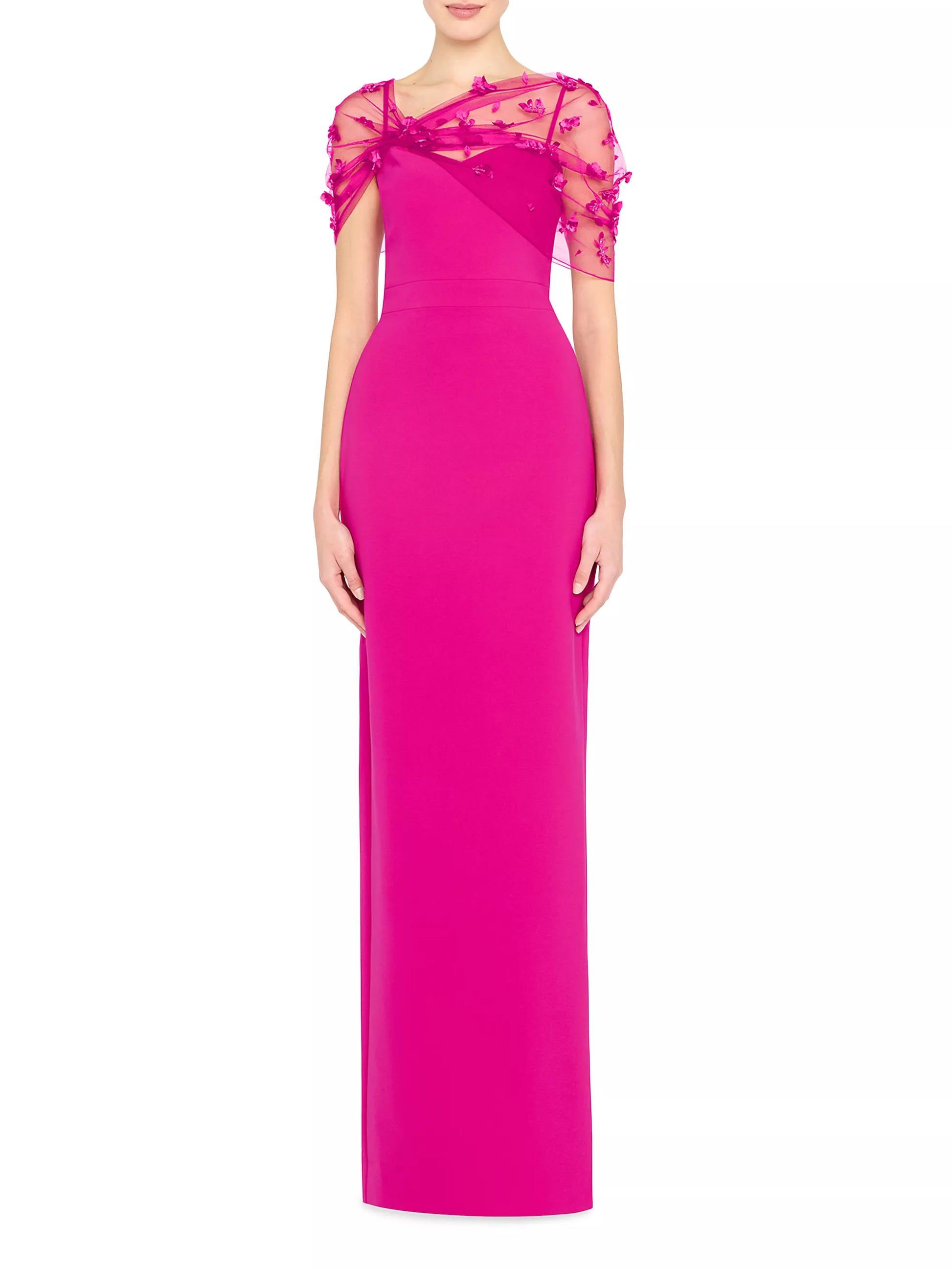 Theia Beaded Shawl Gown MOTHER OF Theia Beaded Shawl Gown MOTHER OF