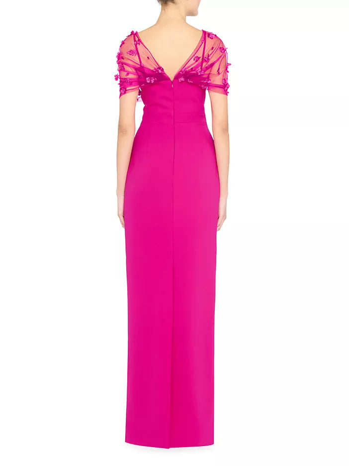 Theia Beaded Shawl Gown MOTHER OF Theia Beaded Shawl Gown MOTHER OF