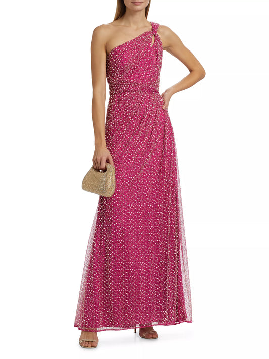 Theia Twisted A-Line Gown