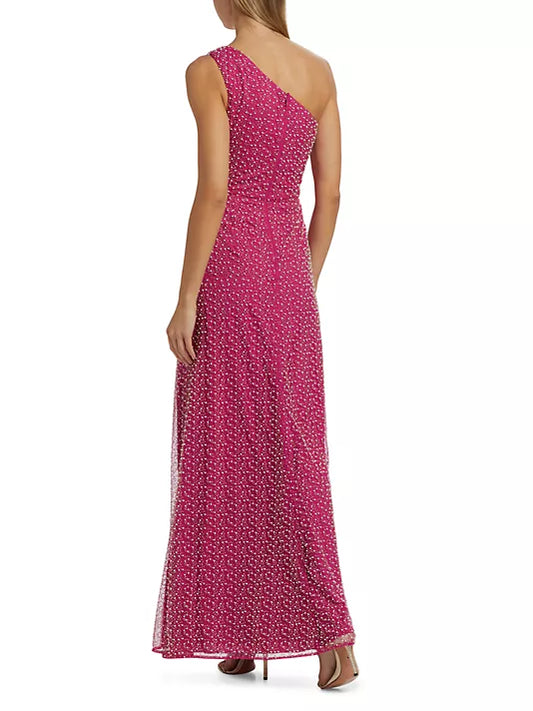 Theia Twisted A-Line Gown