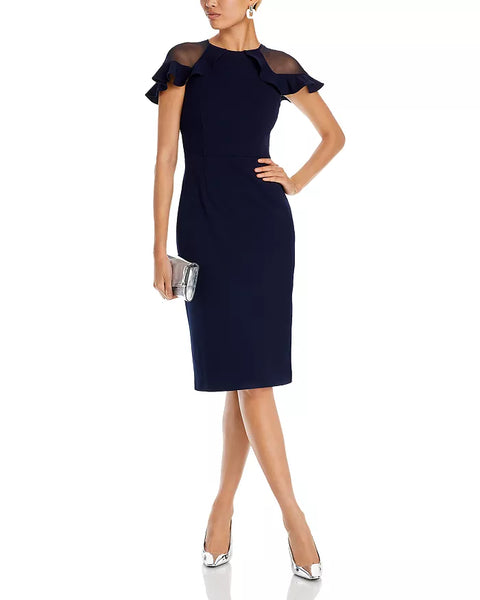 Eliza J. Ruffle Sleeve Cocktail Dress – MOTHER OF