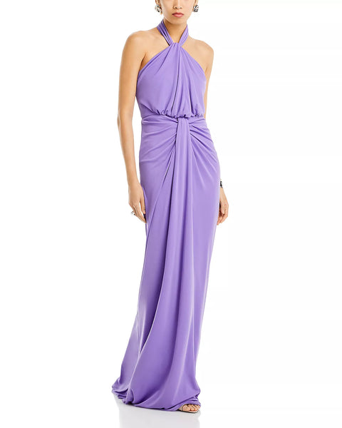 Cinq à Sept Halter Twist Gown – MOTHER OF