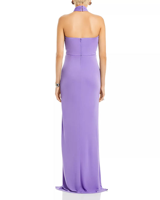 Cinq à Sept Halter Twist Gown