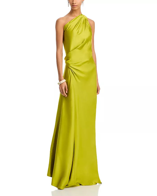 A.L.C. Asymmetric Neck Draped Gown