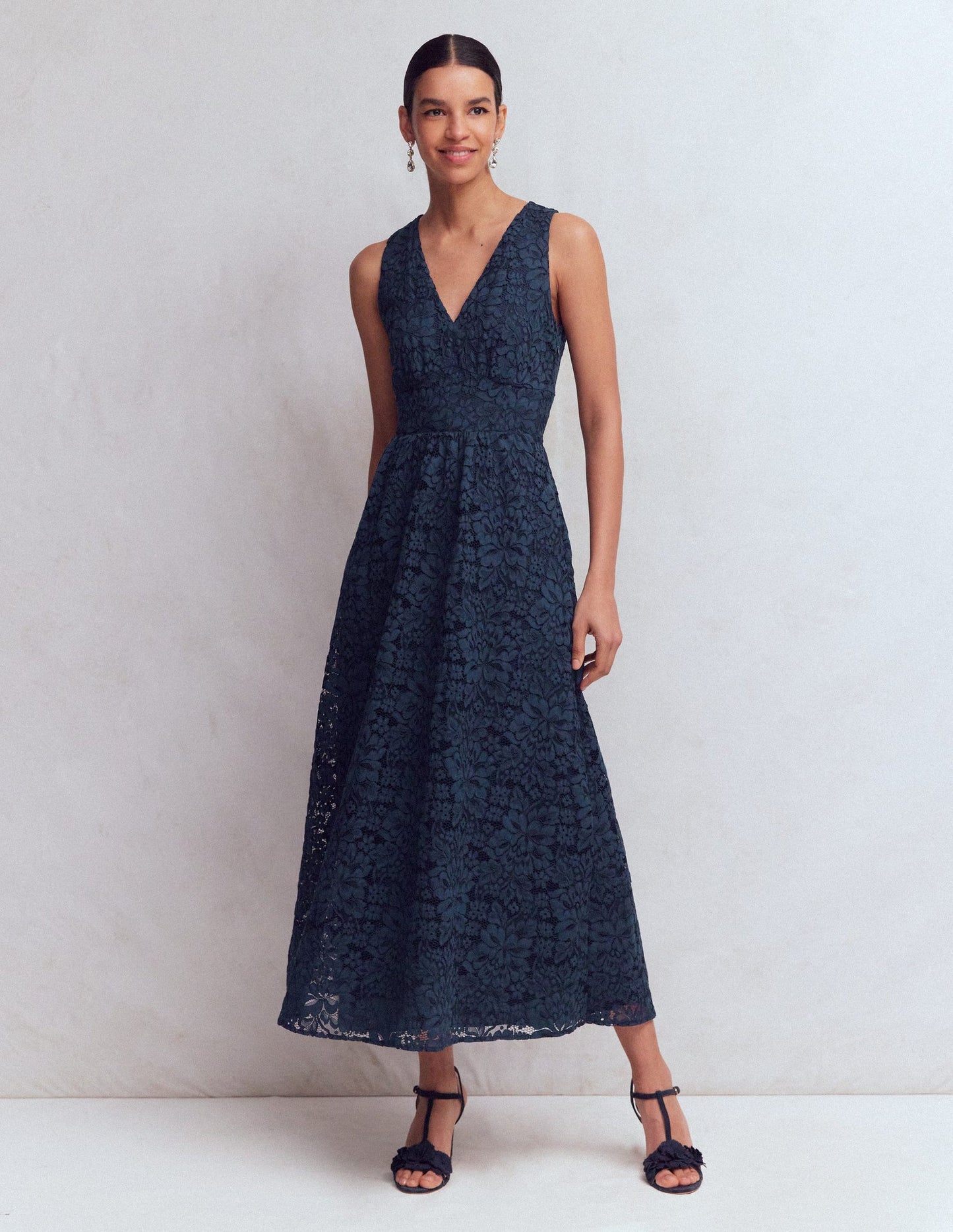 Boden Lace V-Neck Dress