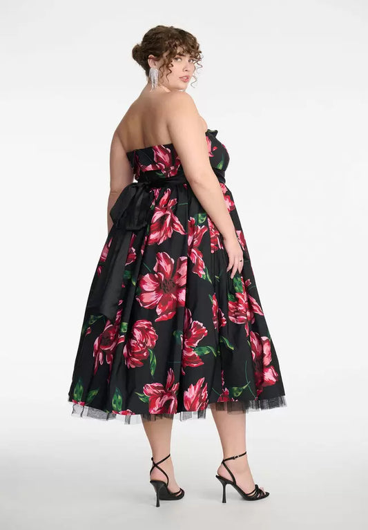 Eloquii x Kate Spade Strapless Floral Gown