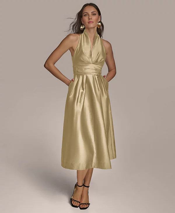 Donna Karan New York Midi Halter Dress
