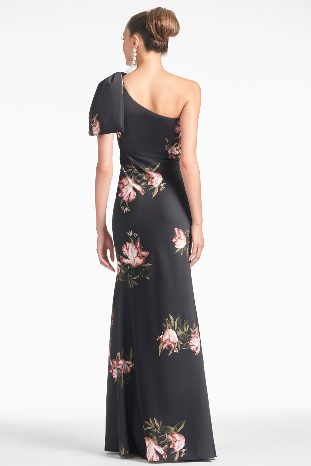 Sachin & Babi Floral One Shoulder With Bow