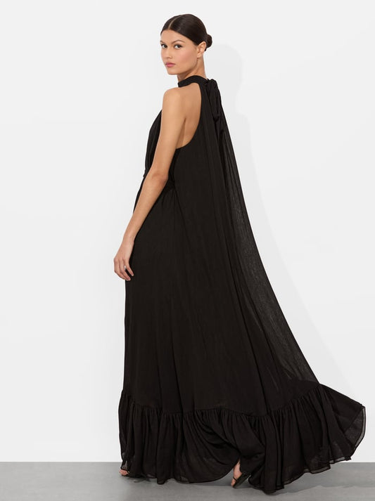 Alice + Olivia High Neck Cape Maxi