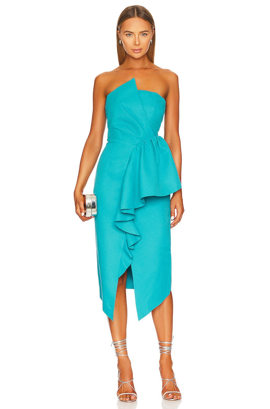 Elliatt Strapless Ruffle Cocktail Dress