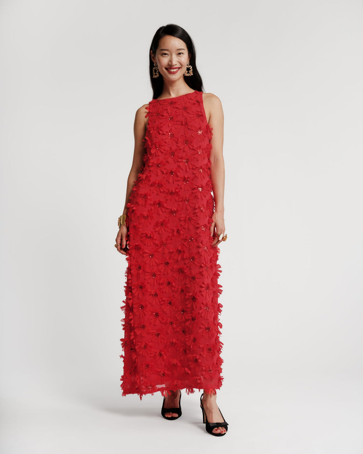 Frances Valentine 3D Daisy Maxi Dress