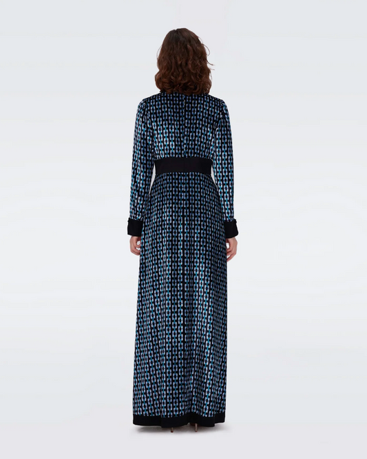 Diane Von Furstenberg Geometric Velvet Maxi
