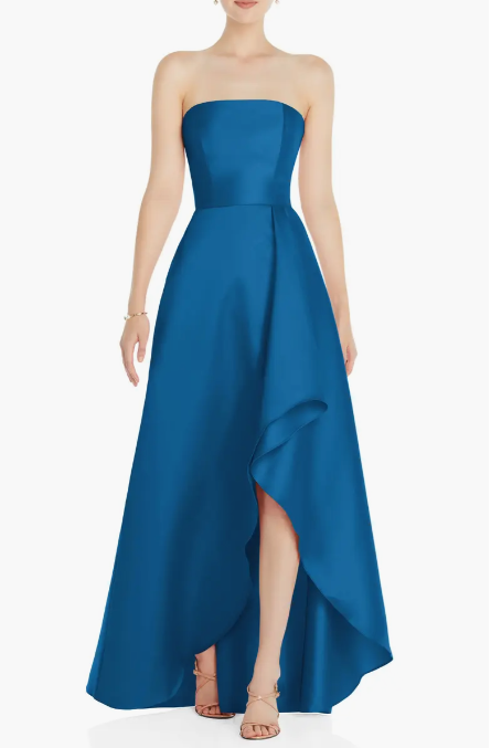 Alfred Sung Strapless Satin Gown – MOTHER OF