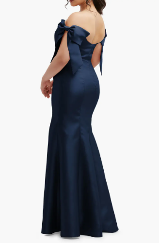 Alfred Sung Off The Shoulder Corset Gown