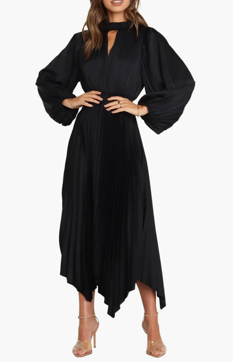 Petal & Pup Balloon Sleeve Midi Dress