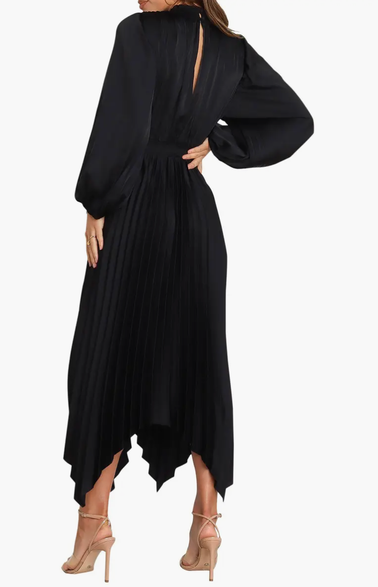 Petal & Pup Balloon Sleeve Midi Dress