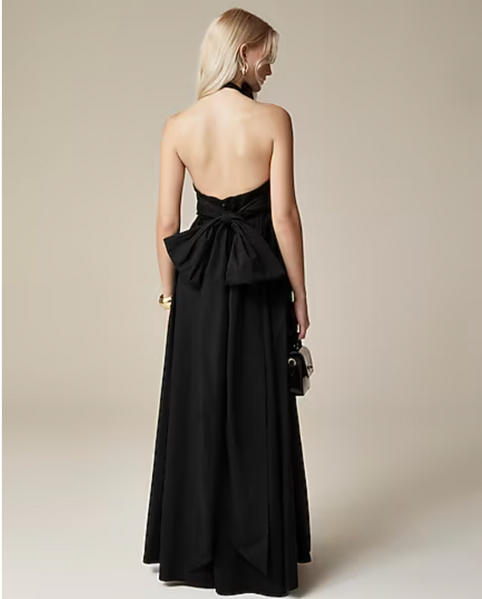 J. Crew Strapless Bow Back Maxi Dress