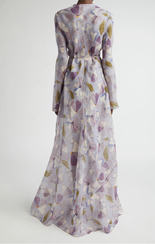 Zimmerman Floral Print Long Sleeve Maxi Dress