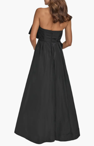 Donna Karan New York Bow Strapless Ballgown