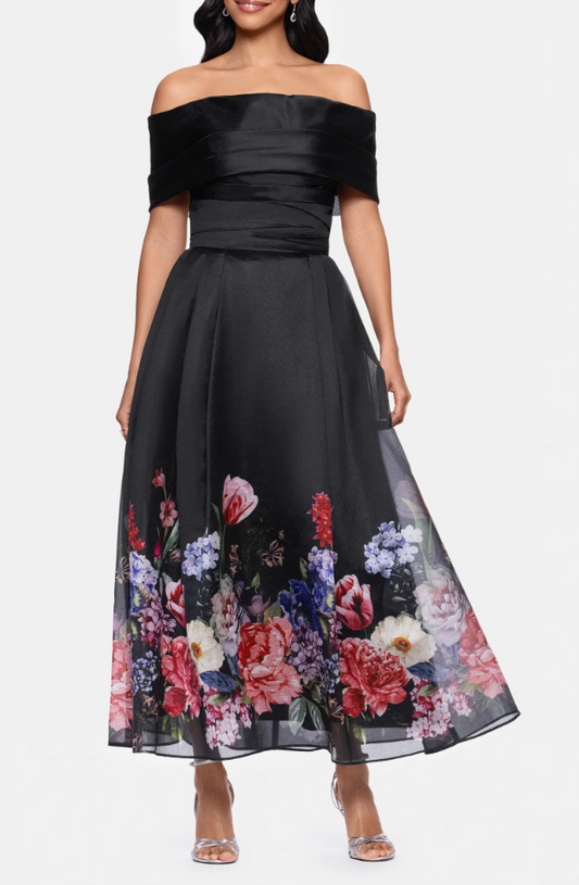 Betsy & Adam Floral Off Shoulder