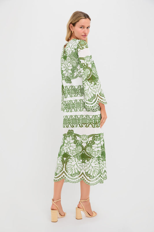 Borgo de Nor Long Sleeve Lace Dress