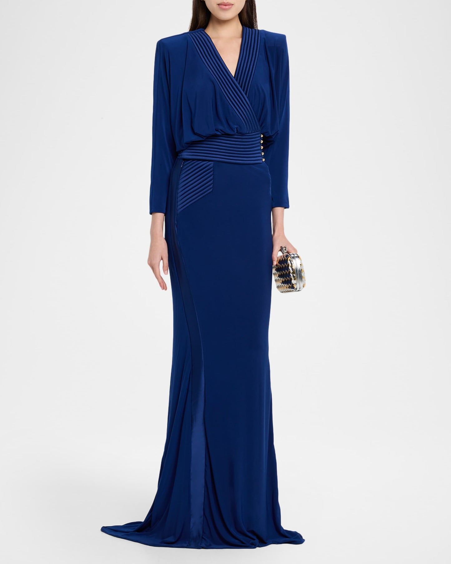 Zhivago Jersey Drop Sleeve Gown