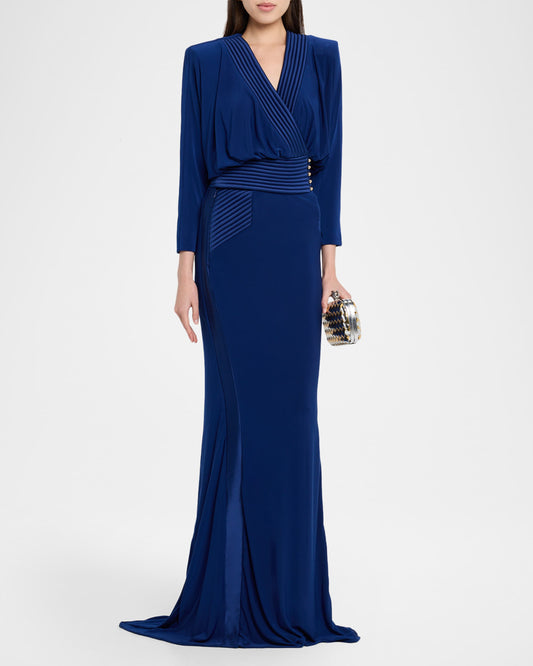 Zhivago Jersey Drop Sleeve Gown