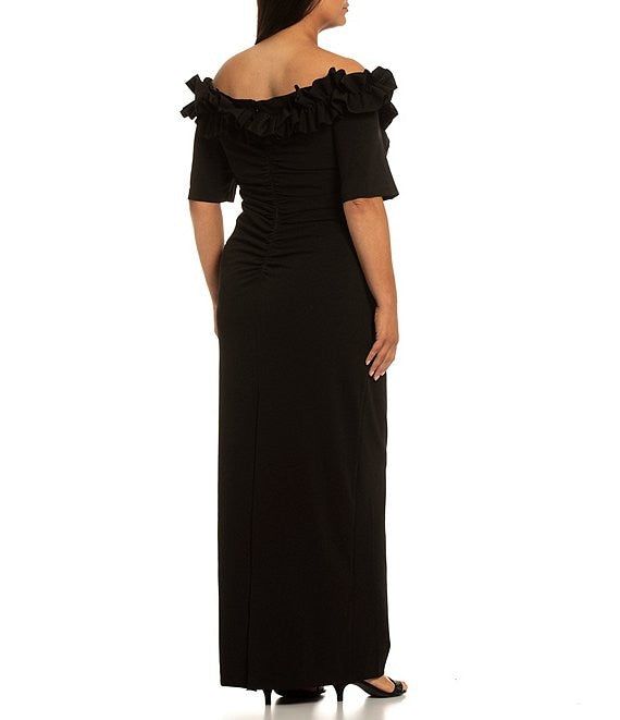 Xscape plus size on sale gown