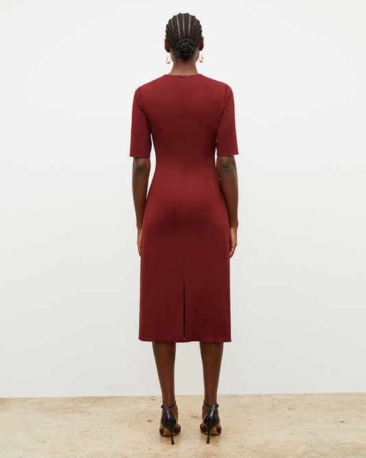 M.M. LaFluer Stretch Crepe Midi Dress