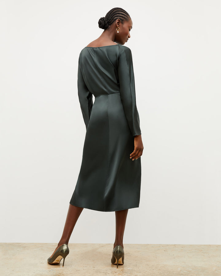 M.M. LaFleur Silk Below-the-Knee Dress